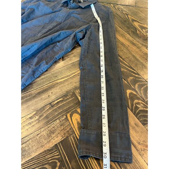 Rock & Republic Y2K Western Shirt Mens Large Grey Black Denim Button Down Cotton - Picture 7 of 12